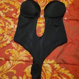 Shape wear never worn open back and plunging neck line